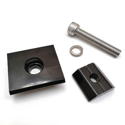 Clema capat fixare panou solar, AL6005-T5+SUS304, 35 mm, Neagra