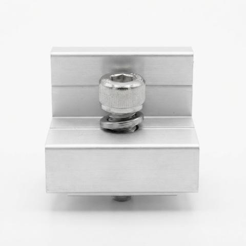 Set 4 buc Clema capat fixare panou solar, AL6005-T5+SUS304, 35 mm