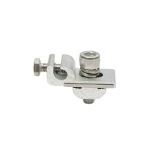 Set 10 bucăți de Cleme de impamantare sistem de montare panouri fotovoltaice, 18mm, aluminiu si otel inoxidabil