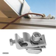 Set 10 bucăți de Cleme de impamantare sistem de montare panouri fotovoltaice, 18mm, aluminiu si otel inoxidabil