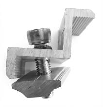 Set 4 buc Clema capat fixare panou solar, AL6005-T5+SUS304, 35 mm