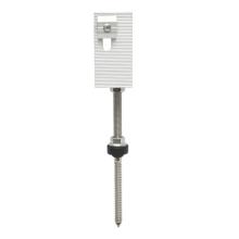 Set clema L pentru acoperis tabla cu bolt M10X200mm prinderi panou solar fotovoltaic