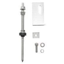 Set clema L pentru acoperis tabla cu bolt M10X200mm prinderi panou solar fotovoltaic