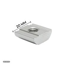 Set piulita cu bolt M8X25mm prinderi panou solar fotovoltaica din aluminiu